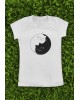 Marškinėliai su užrašu vaikams  "Yin Yang Cat" 