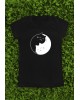 Marškinėliai su užrašu vaikams  "Yin Yang Cat" 