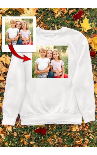 Marškinėliai ar džemperis su Jūsų nuotrauka 