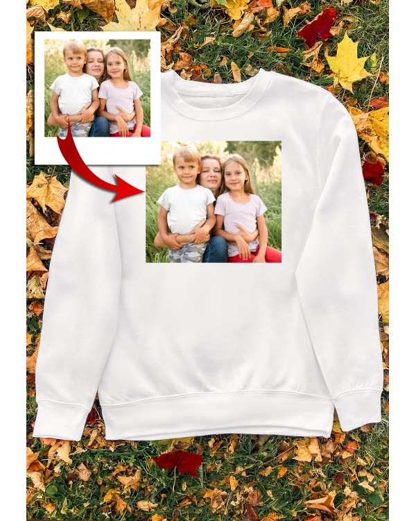 Marškinėliai ar džemperis su Jūsų nuotrauka 
