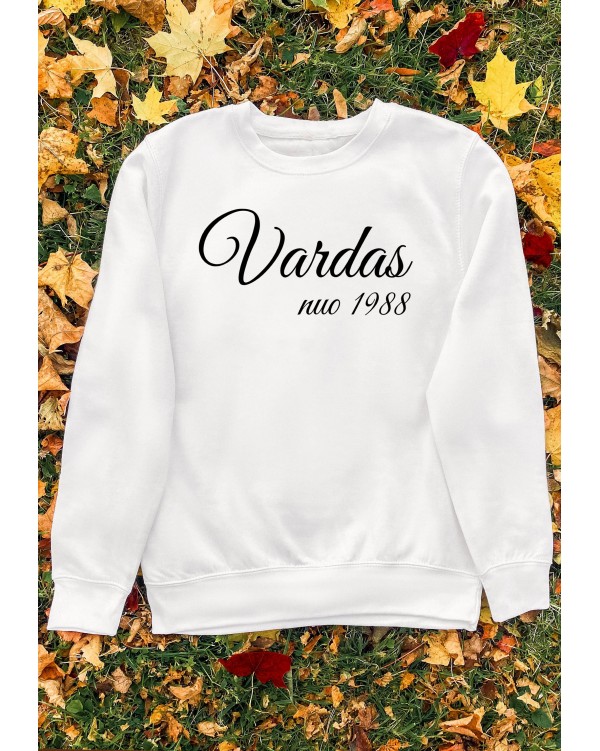 Marškinėliai su Jūsų vardu ir metais - "Vardas nuo"  elegantiškas
