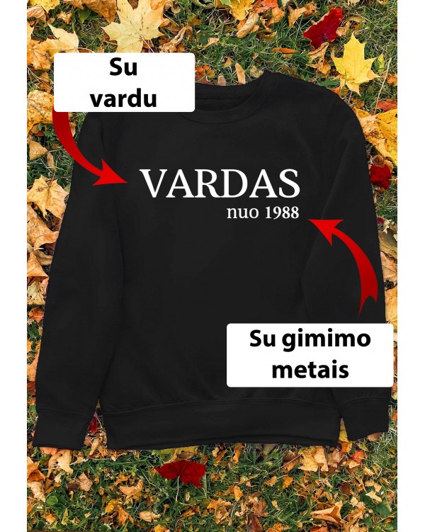 Marškinėliai su Jūsų vardu ir metais - "Vardas nuo" 