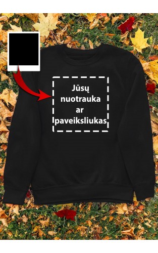 Džemperis su Jūsų nuotrauka ar paveiksliuku