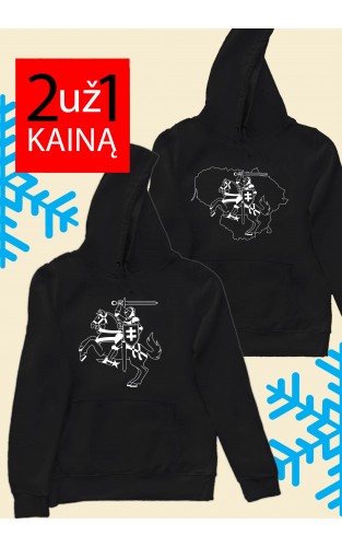 Du džemperiai su gobtuvu Vytis ir Vytis Lietuva unisex