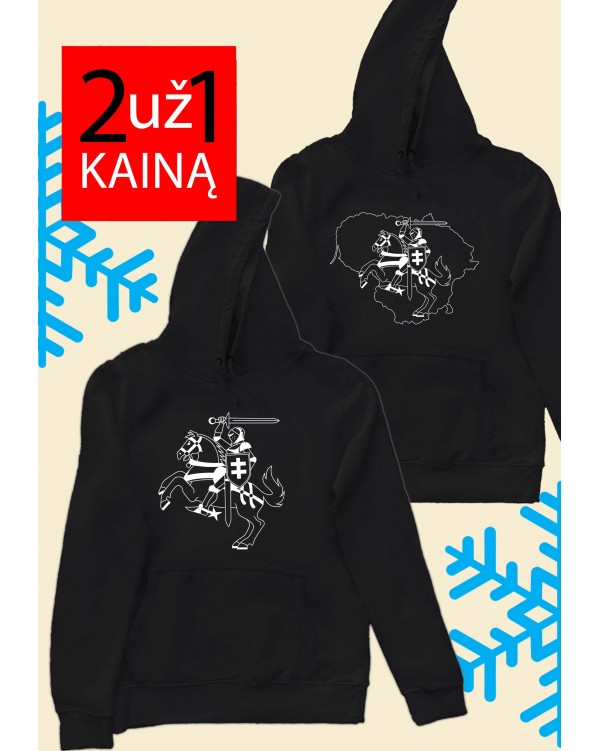 Du džemperiai su gobtuvu Vytis ir Vytis Lietuva unisex
