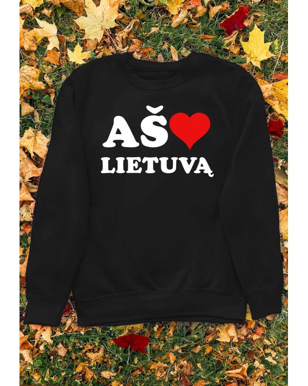 Džemperis su užrašu "Aš myliu Lietuvą"