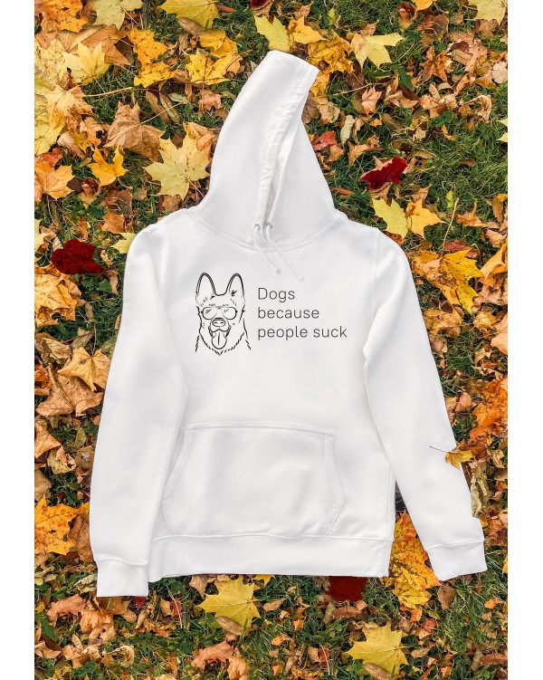 Du Džemperiai "Dogs Because People Suck" su Gobtuvu