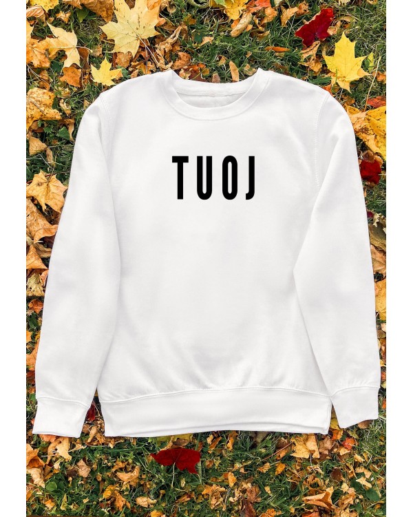 Džemperis su užrašu "TUOJ"