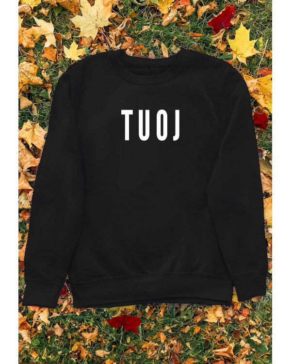 Džemperis su užrašu "TUOJ"