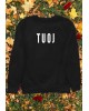 Džemperis su užrašu "TUOJ"