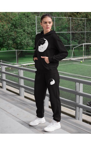 "Yin Yang Cat" komplektas  Unisex
