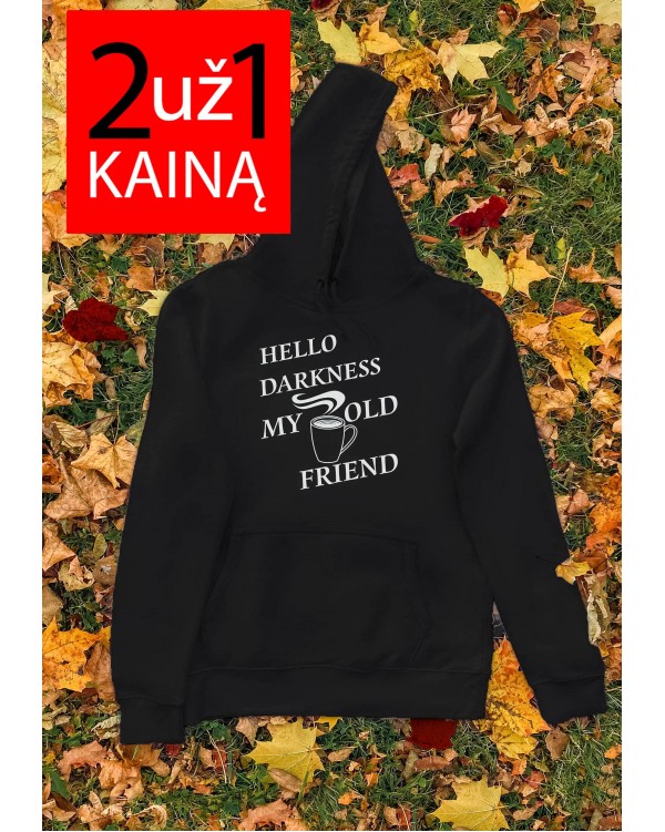 Du Džemperiai "Hello Darkness My Old My Friend" su Gobtuvu