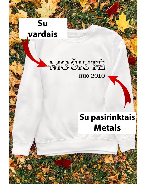 Džemperis su Jūsų vardais - "Močiutė nuo su vardais per vidurį"