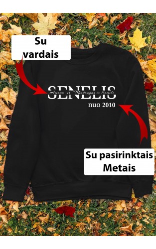 Džemperis su Jūsų vardais - "Senelis nuo su vardais per vidurį"
