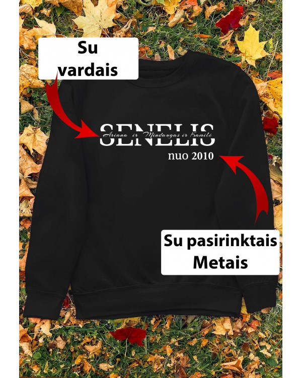 Džemperis su Jūsų vardais - "Senelis nuo su vardais per vidurį"