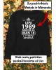 Džemperis su Jūsų metais ir mėnesiu- "Metai ir patirtis" 