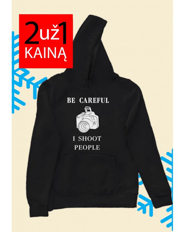 Du Džemperiai "I shoot people" su Gobtuvu
