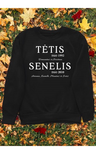Marškinėliai su Jūsų vardais ir metais - "Tėtis Senelis nuo"