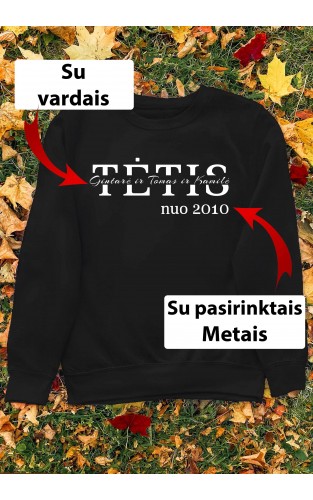 Džemperis su Jūsų vardais - "Tėtis nuo su vardais per vidurį"