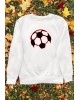 Glowing Red Football Graphic Sweatshirt