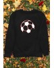 Glowing Red Football Graphic Sweatshirt