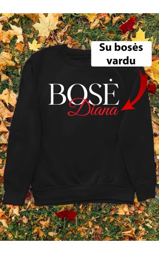 Boss Lady Name Elegant Custom Graphic Sweatshirt
