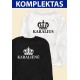 Du Džemperiai su užrašu "Karalius ir Karalienė" - Unisex