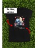 Dveji marškinėliai „Aš ir Tu“- su Jūsų bet kokiais įrašytais vardais