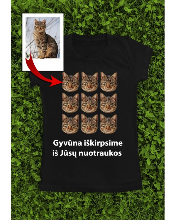 Marškinėliai su Jūsų augintinio 9 galvomis