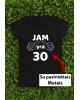 Marškinėliai su metais- "Jam yra" su pirštais rodinčiais į žmogų