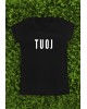 Marškinėliai su užrašu "TUOJ"