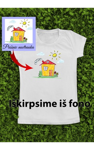 Marškinėliai su Jūsų piešiniu