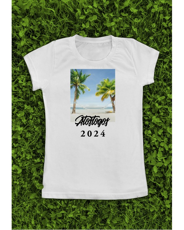 Vacation Memory with Your Photo and Year Custom Graphic T-Shirt