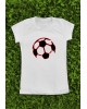 Glowing Red Football Graphic T-Shirt