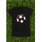 Glowing Red Football Graphic T-Shirt