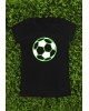 Glowing Green Football Graphic T-Shirt