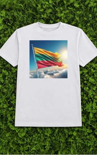 “Lithuanian Flag in the Sky” T-Shirt