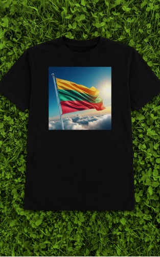 “Lithuanian Flag in the Sky” T-Shirt