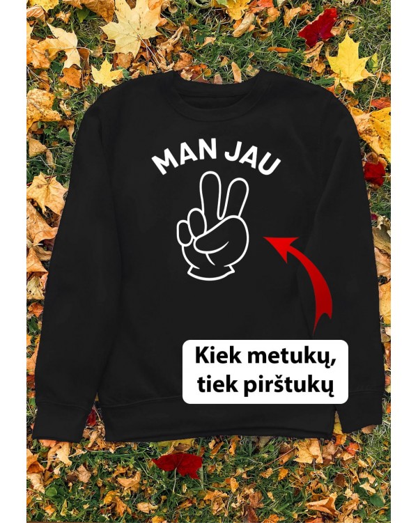 „Man jau“ gimtadienio džemperis su metais vaikui
